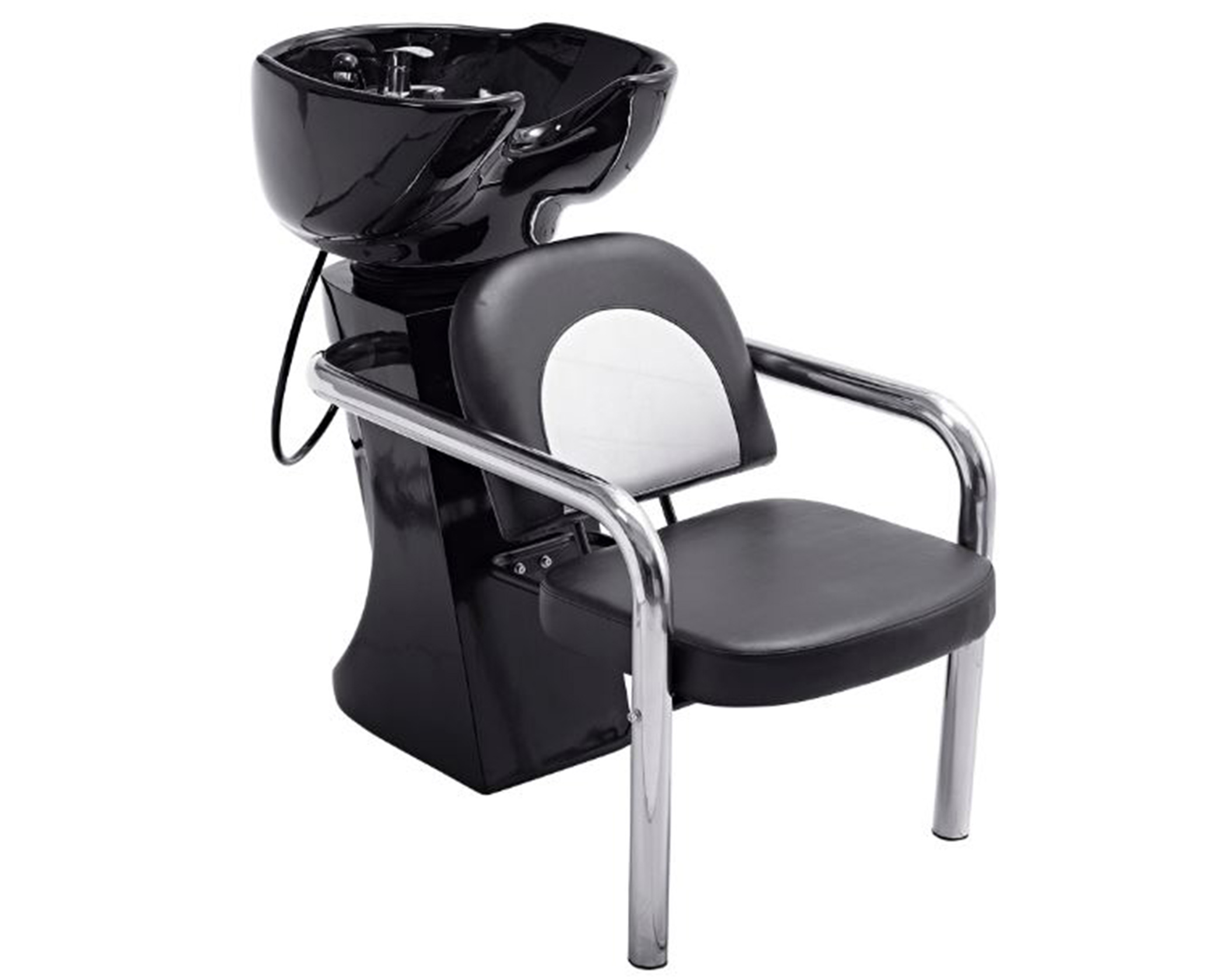 Lucky Backwash Chair With Adjustable Backrest Black 200kg Lucky
